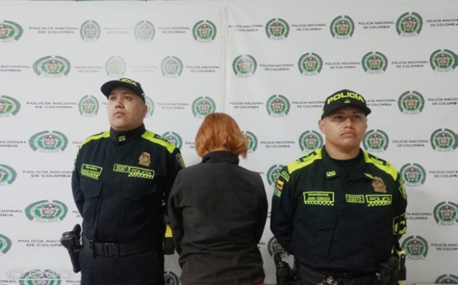 Capturada en flagrancia en Manizales