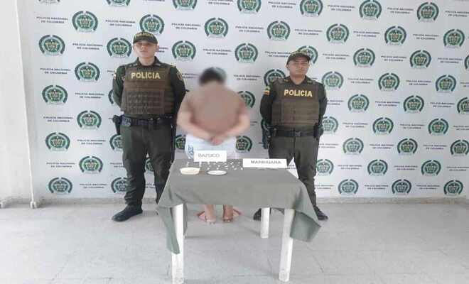 Capturada mujer quien pretendía ingresar en medio de alimentos, marihuana y cocaína a las instalaciones policiales de Venadillo
