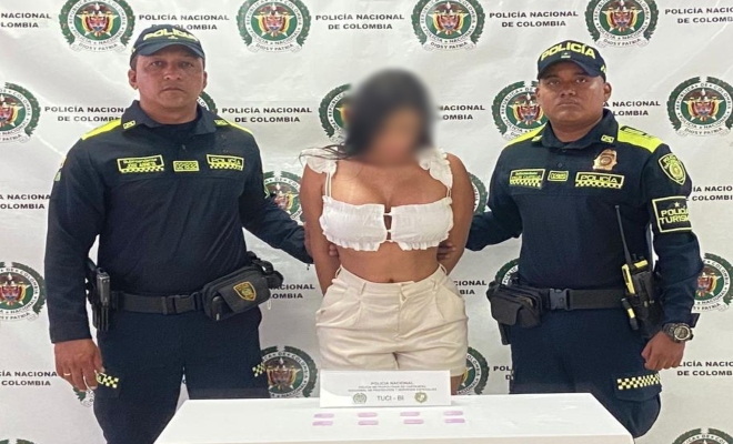 Capturada por el delito de trafico de estupefacientes