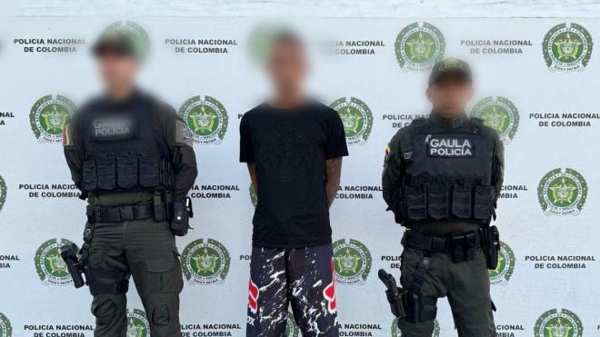 La Policía Nacional de Colombia, logra capturar a alias 'Tata' incluido en el cartel de los más buscados 