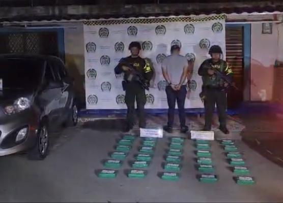 Capturado con 35.100 gramos de clorhidrato de cocaína 