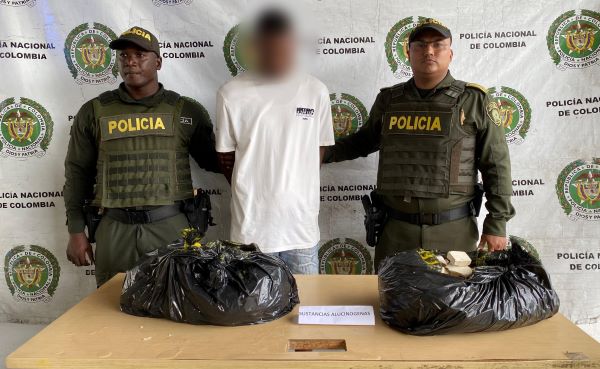 Capturado en el muelle turístico de Buenaventura con 24 kilos de cocaína
