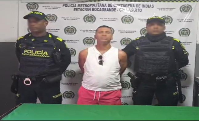 En el Laguito, capturado “el Caleño”, con más de 25 anotaciones judiciales por hurto y tráfico de estupefacientes