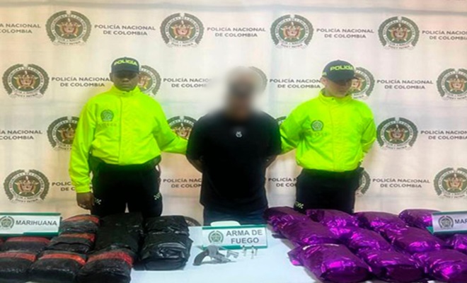 capturado marihuana incautada