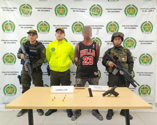 Capturado un hombre por el delito de fabricación, trafico o porte ilegal de armas de fuego