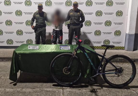 capturado por hurtar una bicicleta