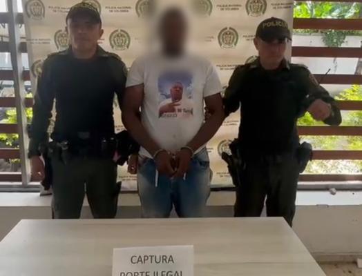capturado por porte ilegal de armas de fuego