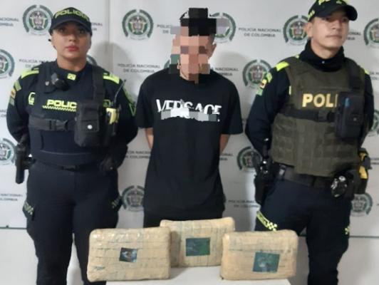 Capturado un hombre de 21 años con más de 1.700 gramos de marihuana