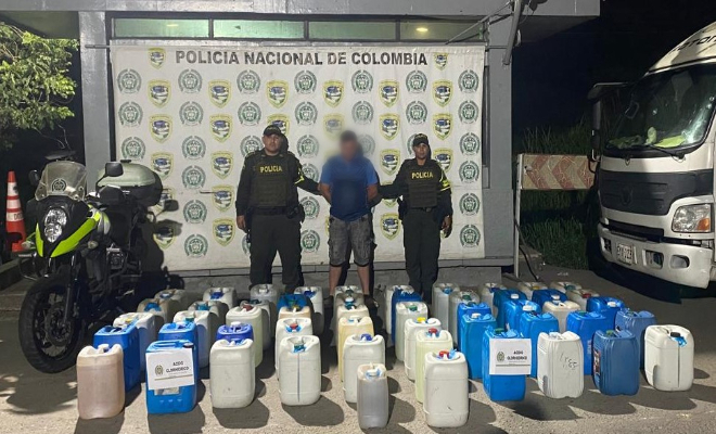 Capturado conductor por tráfico de sustancias para el procesamiento de narcóticos