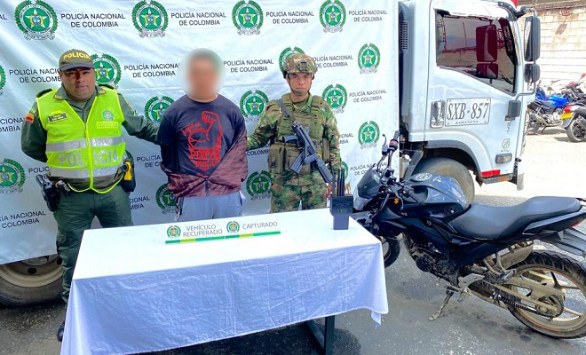 Capturado por hurto y vehículo recuperado 