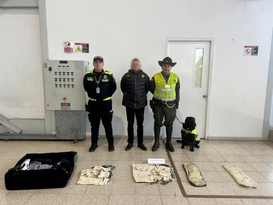 Un hombre fue capturado en el aeropuerto Perales con estupefacientes