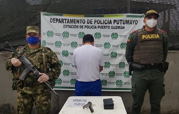 En pleno aislamiento preventivo, capturada una persona con arma de fuego 