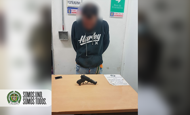 capturado con arma de juguete por intento de hurto Itagüí