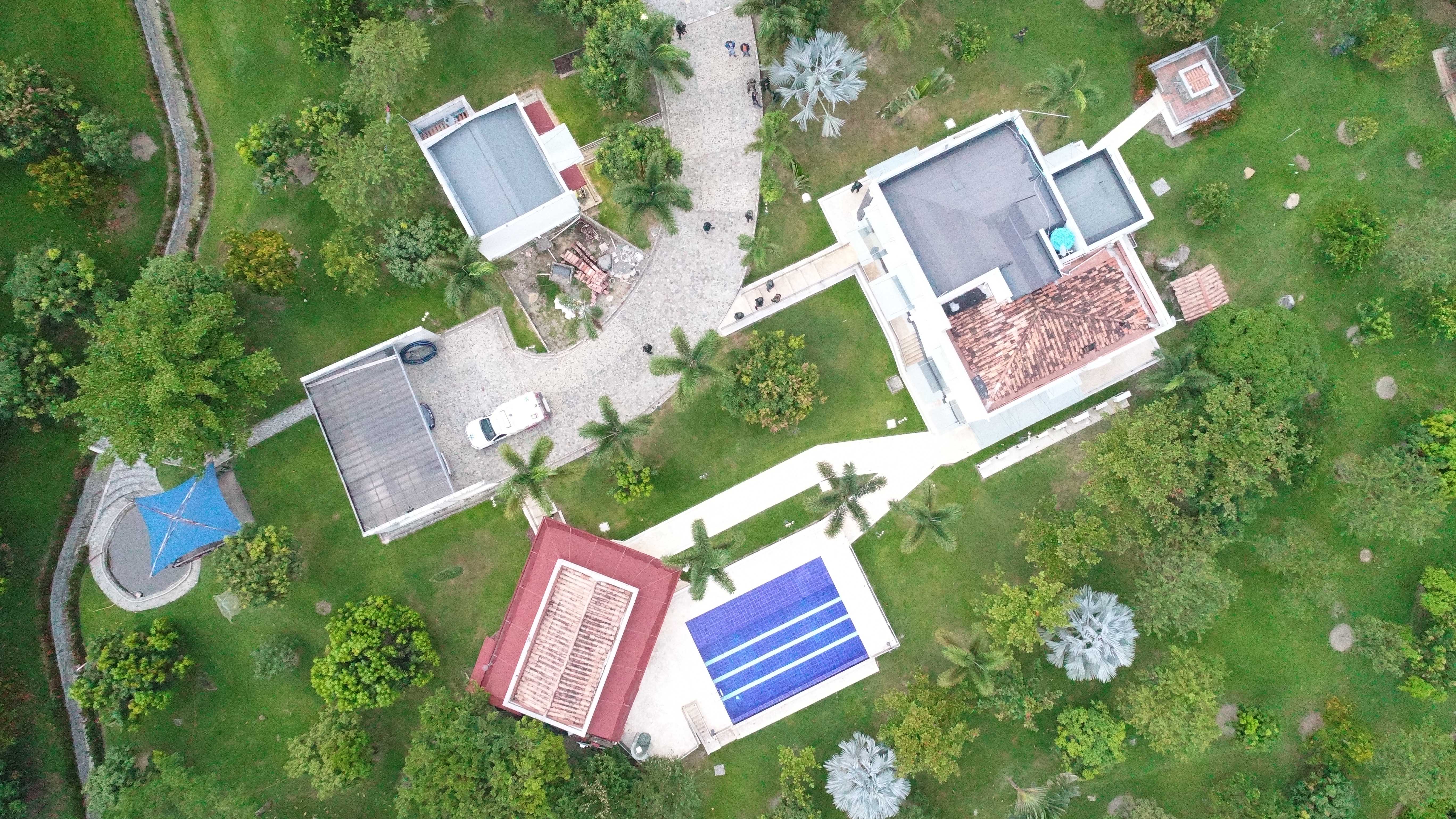 Casa desde el aire donde vivía "Elkin triana"