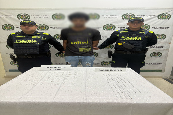 capturado por porte de estupefacientes