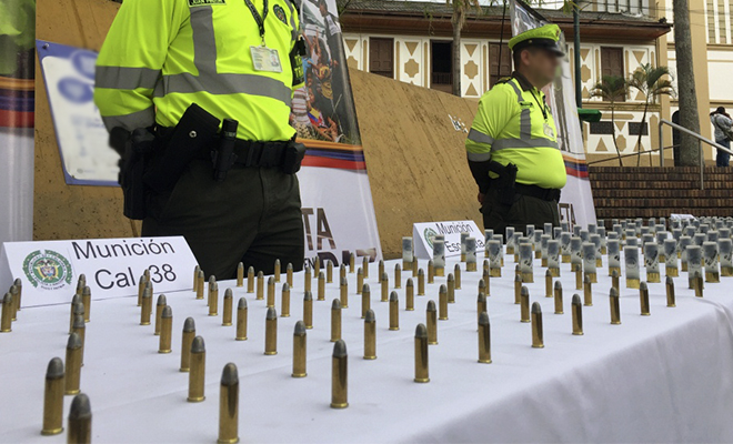 En-el Meta-la Policía Nacional-sorprendido-a-un hombre-transportando-munición ilegal