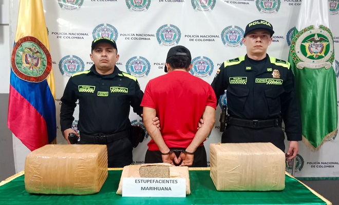Capturado por el delito de tráfico, fabricación o porte de estupefacientes