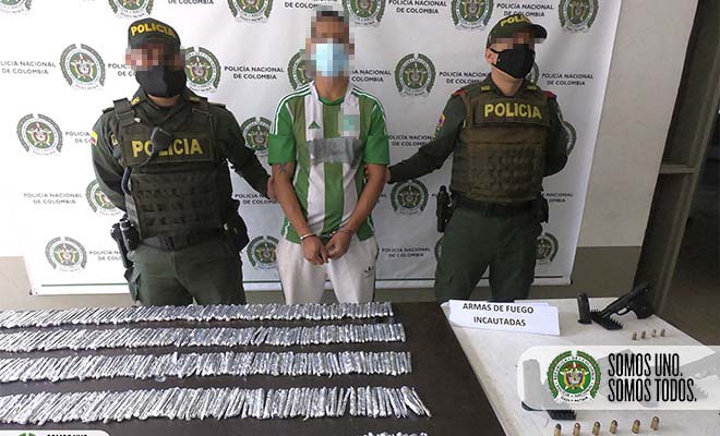 capturado por estupefaciente y armas de fuego