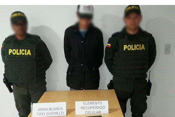 Capturado por el delito de hurto 