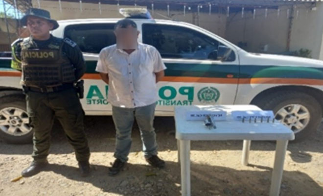 capturado con arma de fuego ilegal