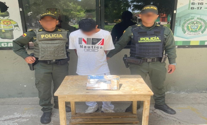 Capturados por porte ilegal de armas en el barrio Flor del campo