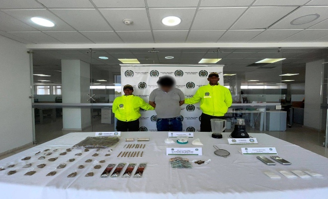 Policía en Cartagena captura a “El Porro”, quien distribuía desde su casa más de dos mil dosis de estupefacientes mensuales