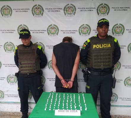 Capturado con 100 dosis de bazuco    