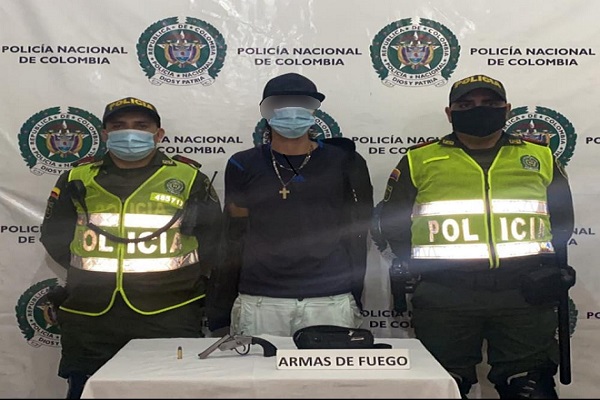 Capturado en flagrancia con arma de fuego 