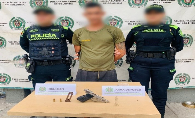  Capturado “El Mello” con una pistola y munición ilegal 