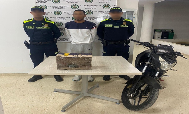 Nuevamente capturado ´el Aguado’, en poder de una granada de fragmentación