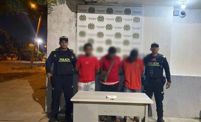 Capturados "el William, el Kleiver y el Erick".