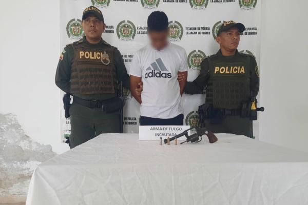 Captura en la jagua portando un arma de fuego