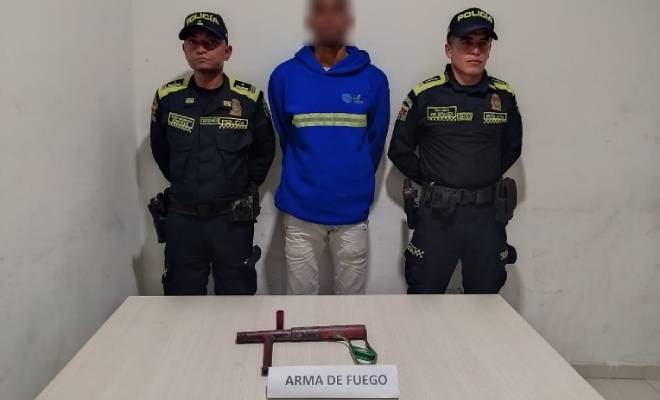 Capturado con arma de fuego en Cartagena
