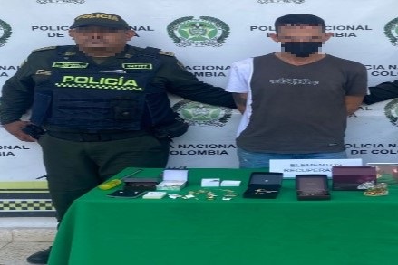 Capturado por el delito de hurto