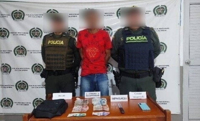 Capturado por el delito de hurto a personas