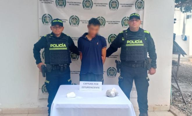 Polic&iacute;a Nacional incauta estupefacientes y captura a un hombre