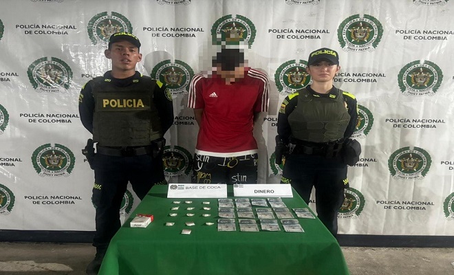 Capturado por comercializar estupefacientes