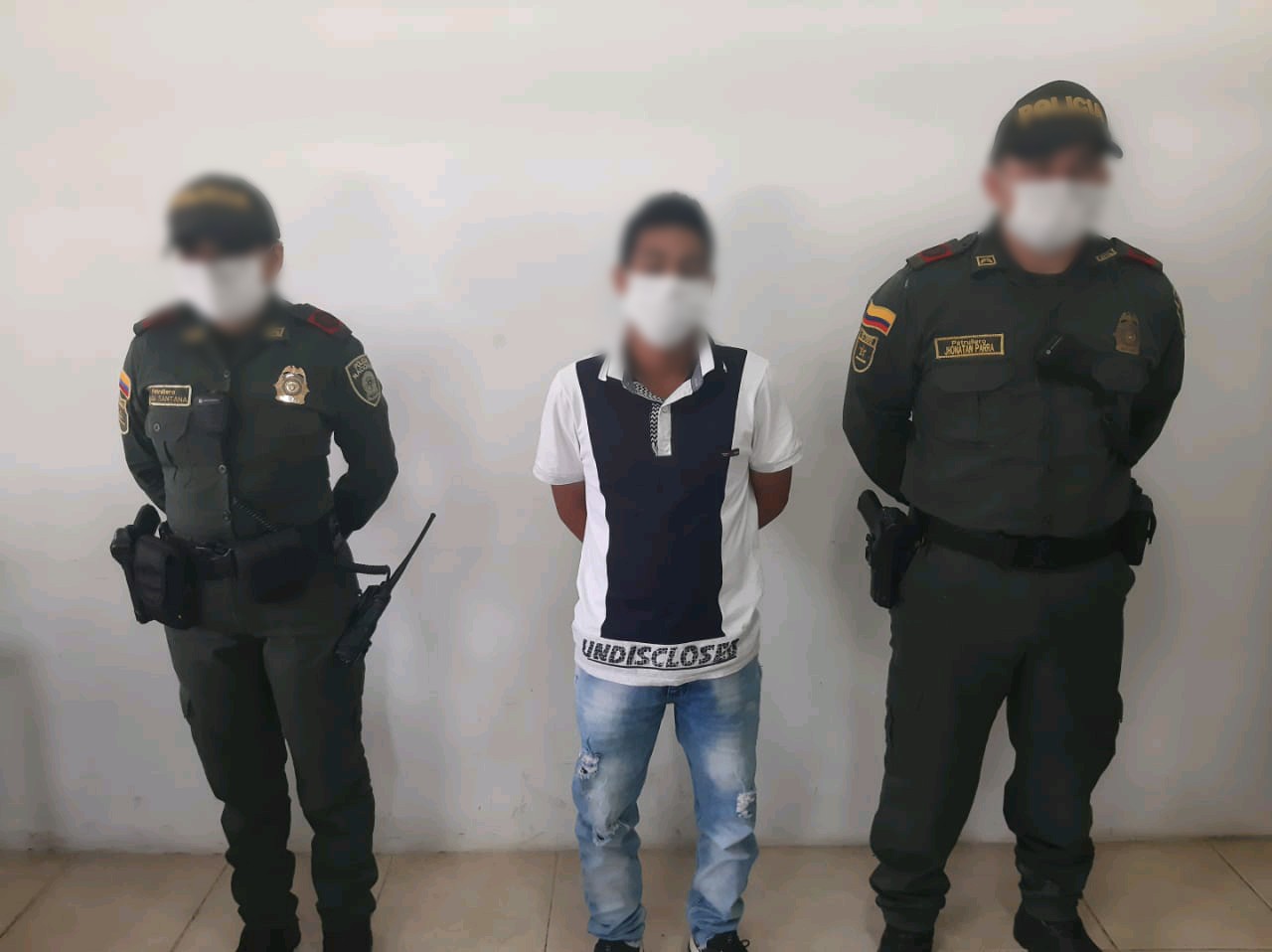 El sujeto se movilizaba en un vehículo de transporte público