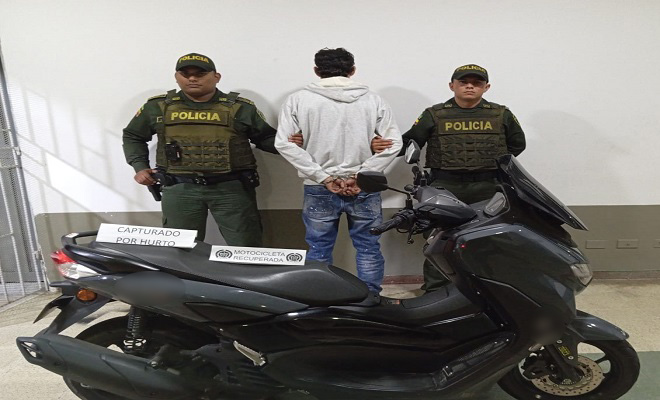 Capturado por hurtar motocicleta en belén