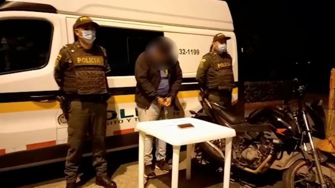 una persona capturada-elementos incautados