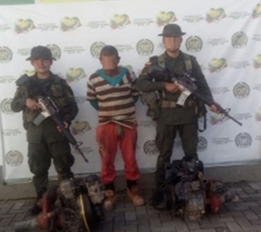 Al momento de la captura se incautaron dos motores