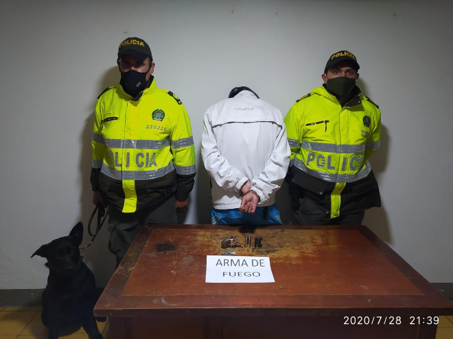 En la lucha frontal contra el homicidio y el porte ilegal de armas de fuego fue capturado un ciudadano