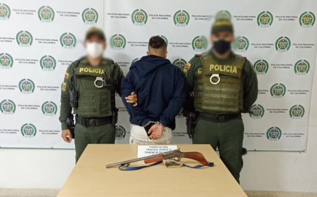 Capturado “Víctor” de 23 años por porte ilegal