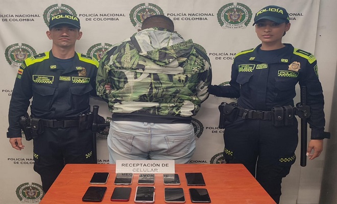 capturado portando celulares hurtados