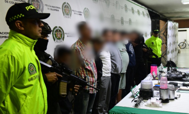 10 integrantes de un grupo de delincuencia organizada fueron capturados por orden judicial en la comuna 1 Popular