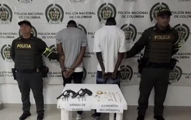 La Policía Nacional logró la captura en flagrancia de varias personas