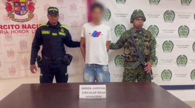 Operación conjunta entre Policía y Ejército Nacional permitió la captura de dos personas implicadas en hechos relacionados en delitos contra la vida