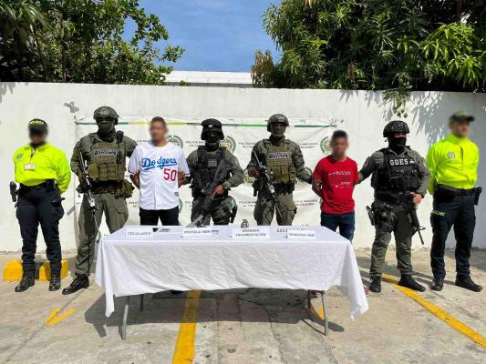 Uno de los capturados presenta 9 anotaciones judiciales por diferentes delitos.