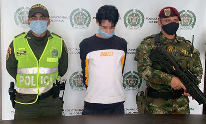 Capturado medinate orden judicial en el municpio de Itagüí