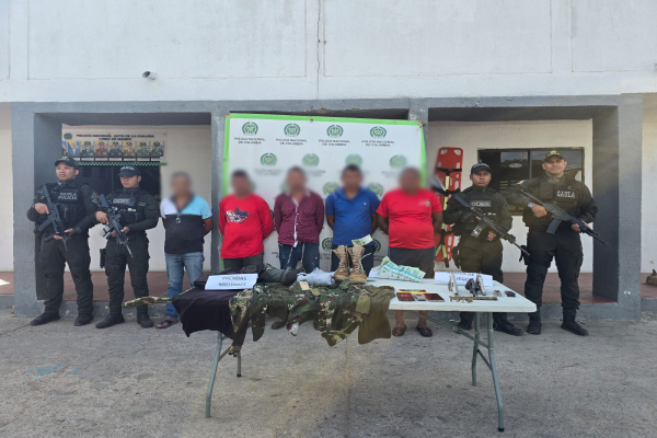 capturados por extorsión